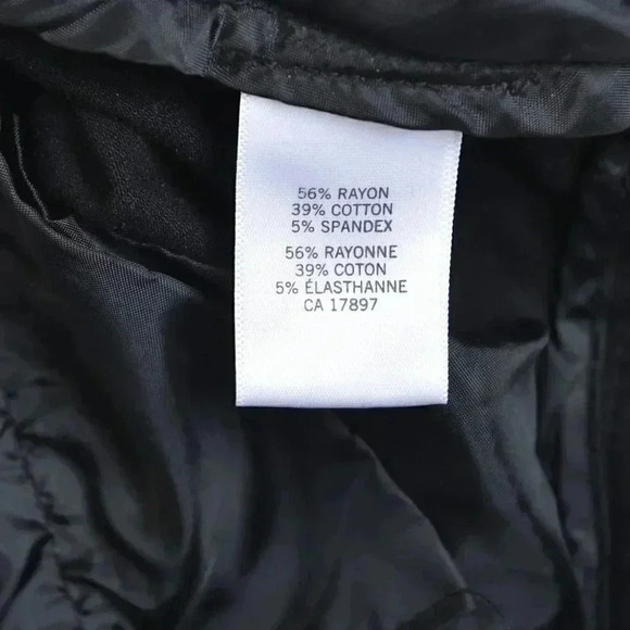 Banana Republic Factory Crop Ryan  Black Straight Leg Pant Size 10 - Picture 6 of 10